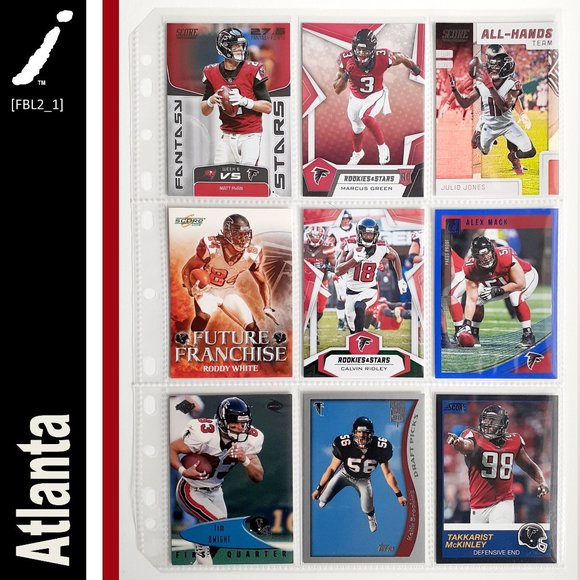 NFL Other - Atlanta Falcons 9 Card Lot [FBL2_1]